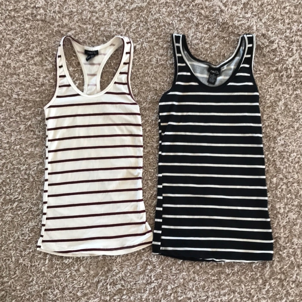 2 striped tank tops - Rue 21
